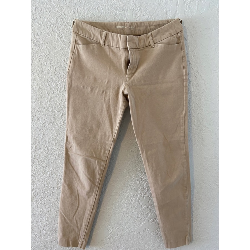 Tan Ankle Crop Formal Pant